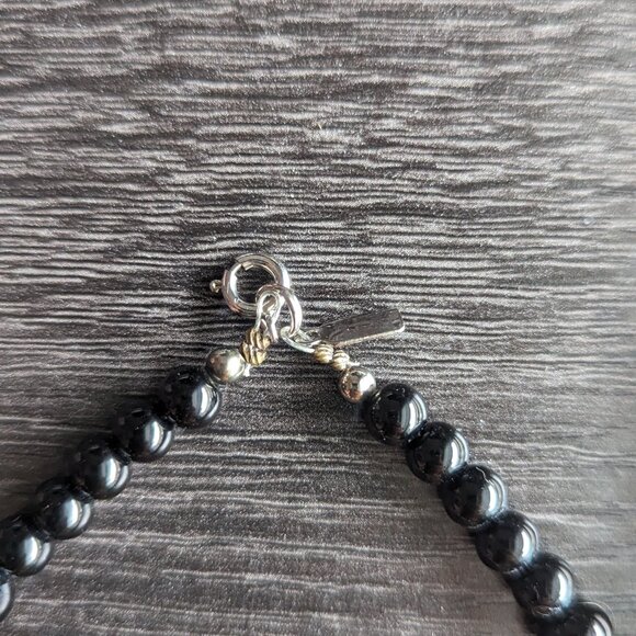 Karla Jordan Black and White Abstract Necklace - Picture 5 of 10